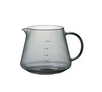 Servidores de café de vidrio que se vierte sobre ollas para compartir, tés helados, bebidas de agua, se vierte sobre gotero con recipiente de escamas