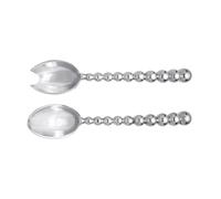 Servidores de Ensalada Mariposa con Perlas - Elegancia y Estilo para Tu Mesa - Ideal para Fiestas y Ocasiones Especiales