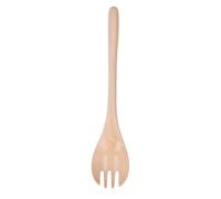 Servidores de ensaladas de Mimdixy, ensalada de madera que sirve una cuchara de ensalada de horquilla de madera de madera de mango largo para restaurante para el hogar