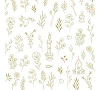 Servietten Konfirmation - Kommunion 20 pequeños símbolos de la iglesia, decoración de mesa para bautizo, 33 x 33 cm