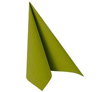 Servietten - Royal - uni - oliv - 40 x 40 cm - 20 Stück/Paket