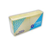 SERVILLETA 20X20 CREMA/CAJA ECONOMICA 32 PAQUETES / 2 CAPAS/DON CLEVER/PARA CASA, BAR, RESTAURANTE