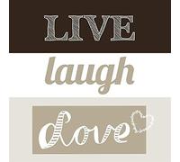 Servilleta Ambiente Motivo: Live Laugh Love Sand - 20 Servilletas por Paquete