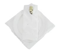 Servilleta de algodón de Gasa Retro roja de Navidad, 24 Uds., 32x32cm, Toalla de té, decoración de Mesa de Navidad para Fiesta de Boda, servilletas con Rebabas