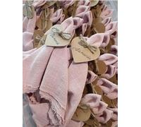 Servilleta de algodón de Gasa Verde, 24 Uds., 32x32cm, Toalla de té Reutilizable, decoración de Mesa de Navidad para Fiesta de Boda, servilletas Retro con Rebabas