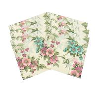 Servilleta de Papel Estampado de Flores 20 Unidades de Pulpa de Madera