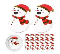 Servilleta de papel navideña, servilleta de vajilla - Toalla de papel con estampado de muñeco de nieve navideño | Servilletas de papel para decoración de vajilla Servilletas de papel decoradas
