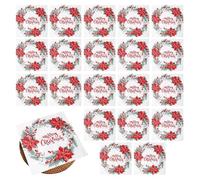 Servilleta de papel navideño, toalla de mesa - Toalla de papel de impresión de decoración de mesa - Servilletas de papel Diseño de Navidad, vajilla decorativa, suministros para cenas de vacaciones