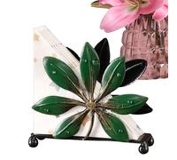 Servilleta de papel: soporte de metal decorativo, material ligero y duradero, diseño de marco abierto, base antideslizante con apariencia elegante y funcional | para Desayuno Brunch Buffet Picnic T