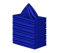 Servilleta de satén 50 Uds., 43cm x, decoración Mesa for Servir, Toalla Cena for Boda, Fiesta, hogar, Hotel, servilletas(Blue)