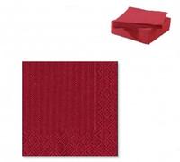 Servilleta desechable papel medida 20 x 20 6 paquetes de 100 unidades. Elige entre la gama que más se adapte a tu gusto. 100% celulosa (ROJO)