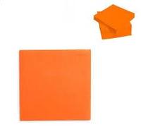 Servilleta desechable papel medida 20 x 20 6 paquetes de 100 unidades. Elige la gama que más se adapte a tu gusto. 100% celulosa (NARANJA)