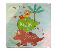 Servilleta Dinosaurio. Servilletas de Tela Personalizadas. Servilleta de Tela con Nombre. Regalo Original Personalizado. Varios diseños y tamaños. Dino León Infantil