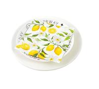 Servilleta estampada de color Toalla de papel Fruta de limón Toalla de mano desechable Servilleta decorativa Invitados para baño Vacaciones de verano Boda Comedor Cumpleaños