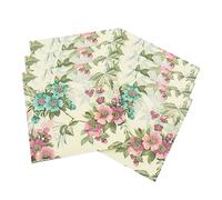 Servilleta Estampado de Flores 20 Unidades de Pulpa de Madera