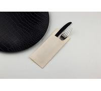 Servilleta Kanguro Mini Kangucel 32x40 cm Decorada | Pack 1.200 uds | Punta-Punta 2 capas | Celulosa 100% | Esponjosas, resistentes y con bolsillo porta cubiertos | Diseño Cow Boys Crema