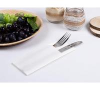 Servilleta Mini Kangucel Punta-Punta 32x40 cm | Pack 1.200 uds | 2 capas, celulosa 100% | Suaves, resistentes y esponjosas | Ideal para hostelería, menús y cafeterías | Color Blanco