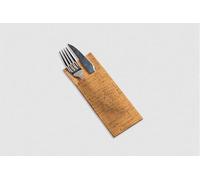 Servilleta Mini Kanguro Air-Laid Decorada 32x40 cm | Pack 600 uds | Tipo tela con bolsillo porta cubiertos | Air Soft® Tissue seco | Elegantes, absorbentes y desechables | Deco Naranja Strauss Negro