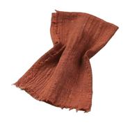 Servilleta rústica de algodón y Gasa de 1 Pieza, Mantel Suave de Estilo Retro for decoración de mesas, Great for Bodas, Fiestas y cenas (16 x 16 Pulgadas).(Orange)