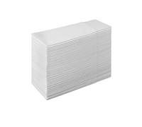 Servilletas blancas desechables de bolsillo para cubiertos integrados, 13 x 15.75 pulgadas, 50 unidades. Prefoleadas ecológicas para cubiertos, bodas, fiestas, eventos (50 unidades)
