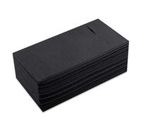 Servilletas Canguro 40×40 cm Punta-Punta KANGUBASIC, Pack de 30 unidades, Porta Cubiertos Elegante para Hostelería, Restaurantes y Eventos, Alta Absorción y Resistencia, Color Negro