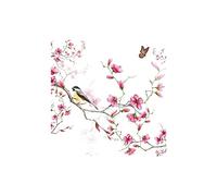 Servilletas con diseño de pájaro en rama de flores, 20 unidades