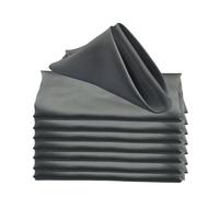 Servilletas cuadradas de satén 17 Pulgadas, 50 Uds., for decoración Boda, cumpleaños, Fiesta en casa, 43x43cm, paño Cocina, servilleta Mesa(Silver Gray)