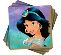 Servilletas de almuerzo de princesas de Disney, 16,5 cm (paquete de 16) - Servilletas de fiesta de lujo, perfectas para fiestas temáticas y celebraciones, jazmín
