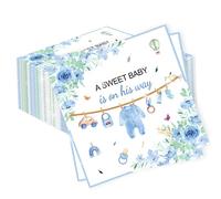 servilletas de baby shower decoración un dulce niño está en camino decoración de baby shower verde niños babys servilletas de papel para niño decoración de fiesta
