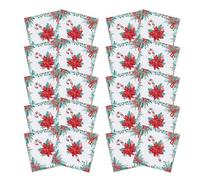 Servilletas de cena Candy Cane Papel suave de 2 capas, cóctel, árbol de