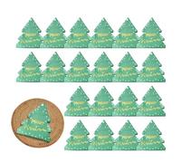 Servilletas de cena de Navidad de dibujos animados, Servilletas de almuerzo de árbol de Navidad,Papel de mano con patrón de árbol de Navidad | Servilleta de mano para cena de postre navideño para el h
