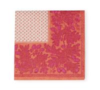 Servilletas de cóctel de papel y lino con hojas de roble y bellotas en naranja y fucsia, 15 por paquete