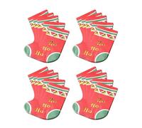 servilletas de cóctel navideñas, papel de servilletas navideñas | Patrón de calcetines de 2 capas Accesorios de decoración de cócteles navideños,20 hojas de servilletas navideñas, servilletas navideña