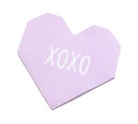 Servilletas De Corazón - Servilletas De Corazón, Toallas De Papel Decorativas Love Heart Dinner | Accesorios Para El Día De San Valentín, Servilletas Con Forma De Corazón Para Limpiar Comida Derramada