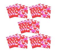 Servilletas de corazón, servilletas de papel para San Valentín, diseño de corazones de amor, servilletas de mano absorbentes para uso en cocina y comedor