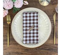 Servilletas de Cuadros Vichy Grandes mezcladas de 40x40cm servilletas de Mesa de Lino y algodón Lavables Suaves para Banquete Boda paños de té Reutilizables 3/6/12/24 Uds.