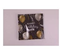 Servilletas de cumpleaños con globos - paquete de 20.