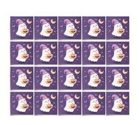Servilletas de fiesta de Halloween, 20 servilletas de cóctel para fiesta de Halloween, toallas de papel decorativas, 16,5 x 16,5 cm, gran espíritu de Halloween con, servilleta de mano decorativa
