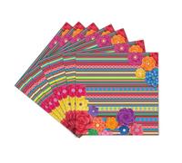 Servilletas de fiesta, decoración de fiesta del Cinco de Mayo, manta temática mexicana, servilletas de papel de colores arcoíris, servilletas de papel, toallas de mano para decoración del hogar,