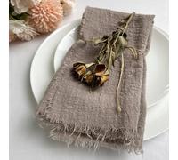 Servilletas de Gasa Retro para Boda, 50 Uds., 42x42cm, estopilla de algodón, Decoración de Mesa de Navidad, paños de té, Mesa de Fiesta, decoración rústica