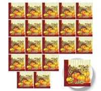 Servilletas de Halloween,servilletas de papel de calabaza | Toallas de calabaza de Acción de Gracias | Servilletas de papel de calabaza de halloween de 20 piezas, servilletas decorativas de Thanksgivi
