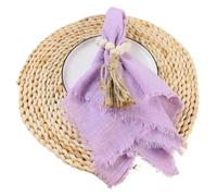Servilletas De Mesa De Algodón, Cena De Boda De Gasa 42x42cm Paquete De 4 Decoración De Estopilla Multicolor(4pcs Purple)