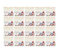 Servilletas de mesa eid, servilleta eid para invitado - Toallas de mano cuadradas servilletas navideñas,Decoraciones Eid de 20 cargos Toallas de papel absorbentes Suministros de fiesta, decoraciones d