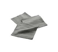 Servilletas de mesa - Eldora - Gris plata - 100% algodón - Lote de 3 - 40 x 40 cm