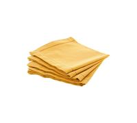 Servilletas de mesa - Pack de 4 - Ocre - 100% algodón - 40 x 40 cm