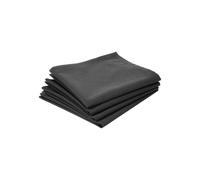 Servilletas de mesa - Suavidad antracita - 100% algodón - 40 x 40 cm - Paquete de 4