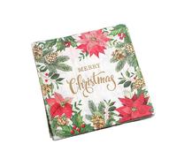 Servilletas de Navidad para invitados, servilletas de papel decorativas - Cuadrado impreso peso ligero - 33 x 33 cm/12,99 x 12,99 pulgadas toallas de Navidad, toallas decorativas para