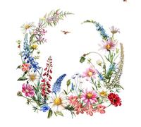 Servilletas de papel 33 x 33 cm, 3 capas, 20 unidades, alta calidad y sostenibles, servilletas de cumpleaños desechables, diseño de flores de verano, servilletas de papel para fiestas, uso diario