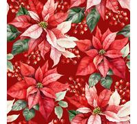 Servilletas de papel 33 x 33 cm, 3 capas, 20 unidades, alta calidad y sostenibles, servilletas de papel desechables, diseño de flor de Navidad, servilletas de fiesta, decoración de mesa