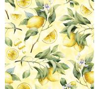 Servilletas de papel 33 x 33 cm, 3 capas, 20 unidades con diseño de limón, de alta calidad y sostenibles, servilletas de papel desechables, servilletas de papel para Pascua, cumpleaños, uso diario,